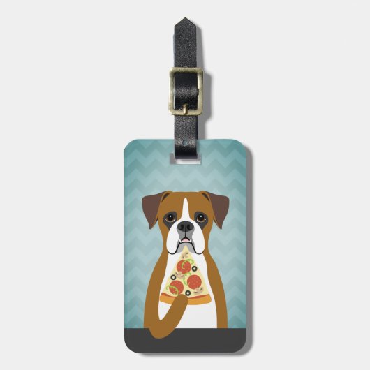 Bagage labels voor Boxer honden (Voorkant verticaal)