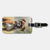 Bagage labels voor Boxer honden (Voorkant horizontaal)