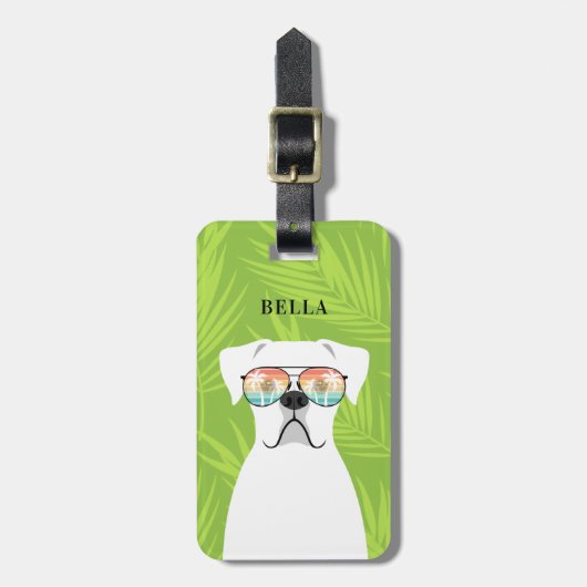 Bagage labels voor Boxerhonden (Voorkant verticaal)