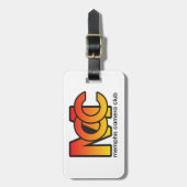 Bagage Moderne Logo met lederriem Bagagelabel (Voorkant verticaal)