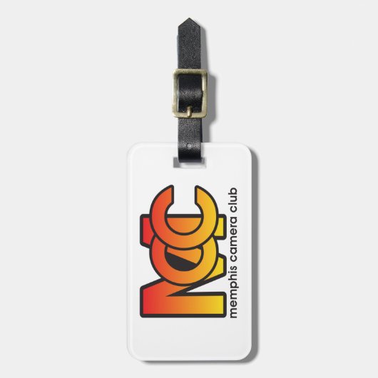 Bagage Moderne Logo met lederriem Bagagelabel (Voorkant verticaal)