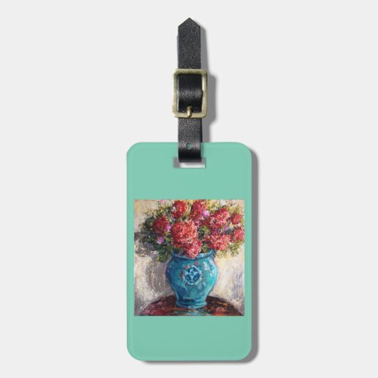 Bagage of label met paars- of buisje bagagelabel (Voorkant verticaal)