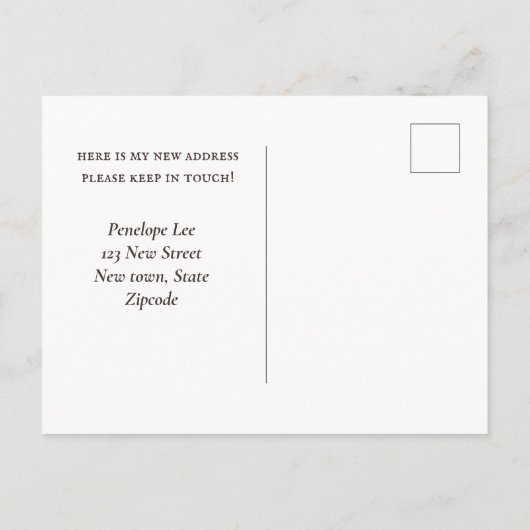 bagage Oude Foto Bewegende Aankondiging Briefkaart (Achterkant)