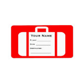 Bagage Reclaim Koffer Label (Voorkant)