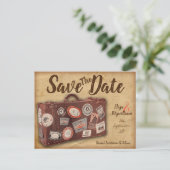 bagage slaat het Briefkaart Datum op (Staand voorkant)