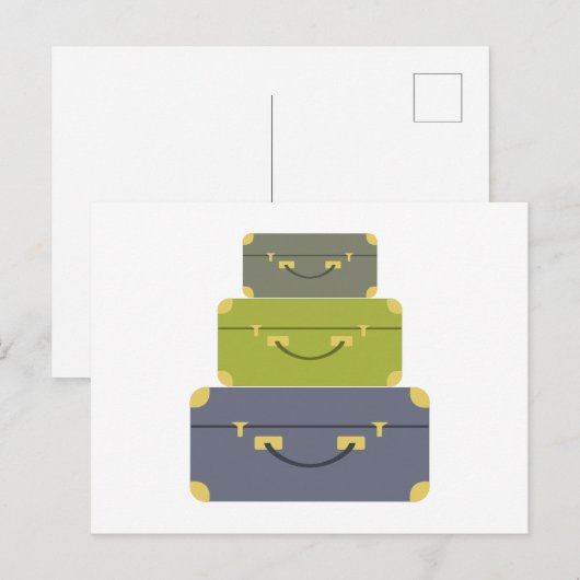 Bagage Stack Briefkaart (Voorkant / Achterkant)