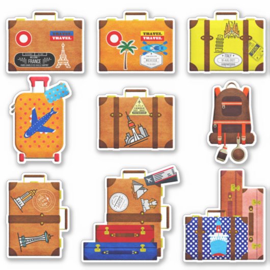 Bagage Sticker Set (Voorkant)