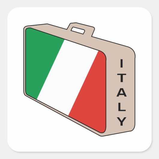 Bagage sticker van Italië (Voorkant)