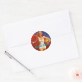 Bagage Stickers reizen brieven retro strand scene (Envelop)