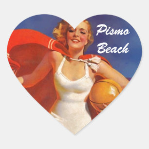 Bagage Stickers reizen brieven retro strand scene