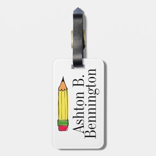 Bagage / Tas / Boekentas Label voor kinderen Bagagelabel (Achterkant verticaal)