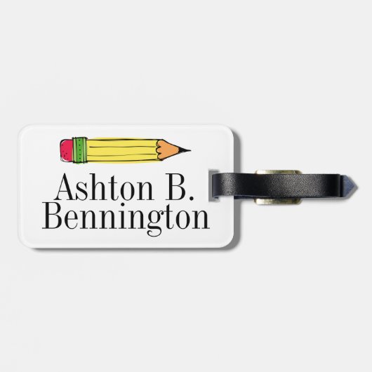 Bagage / Tas / Boekentas Label voor kinderen Bagagelabel (Achterkant horizontaal)