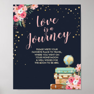 Bagage uit Sign Travel douche Miss to Mrs. Poster