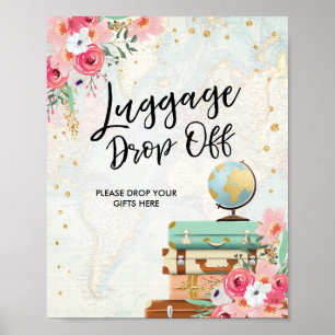 Bagage uit Sign Travel douche Miss to Mrs. Poster