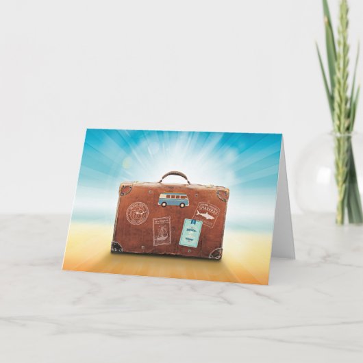 Bagage...verpakt en klaar om te gaan, kaart (Voorkant)