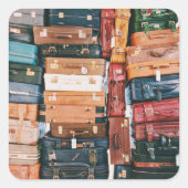  bagage vierkante sticker (Voorkant)