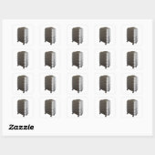 Bagage Vierkante Sticker (Vel)