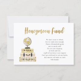 Bagage + Wereldbol Honeymoon Fund bijlage kaart