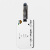 Bagagebricka — Kungshögarna Bagagelabel (Achterkant verticaal)