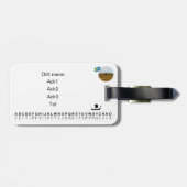 Bagagebricka — Kungshögarna Bagagelabel (Achterkant horizontaal)