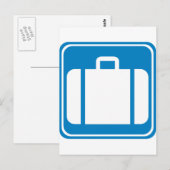 Bagagecontrole / Aanvraagtekens Briefkaart (Voorkant / Achterkant)