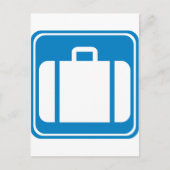 Bagagecontrole / Aanvraagtekens Briefkaart (Voorkant)