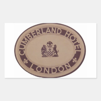 bagageetiket: Cumberland Hotel Rechthoekige Sticker