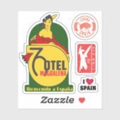  bagagehotel reizen stickers Europa Spanje (Vel)