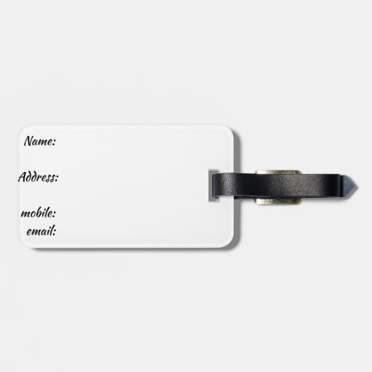 bagagelabel (Achterkant horizontaal)