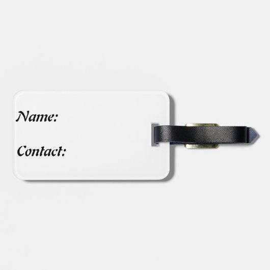 bagagelabel (Achterkant horizontaal)