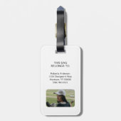 Bagagelabel (Achterkant verticaal)