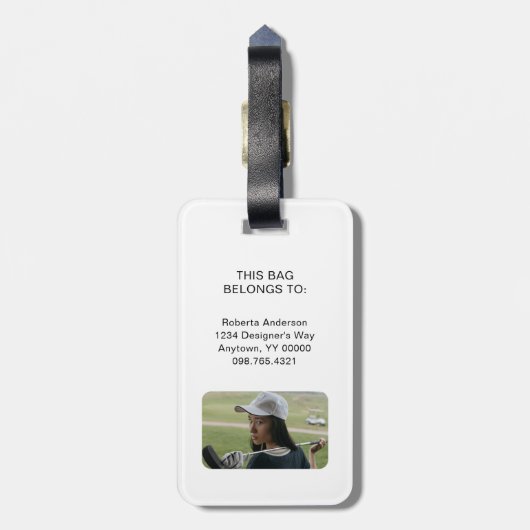 Bagagelabel (Achterkant verticaal)