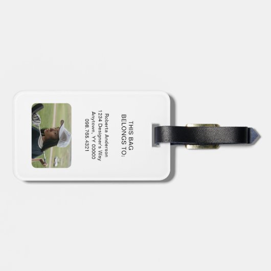 Bagagelabel (Achterkant horizontaal)