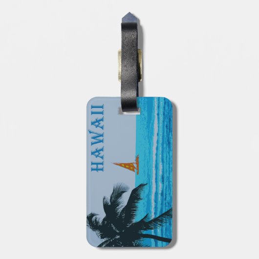 Bagagelabel (Achterkant verticaal)