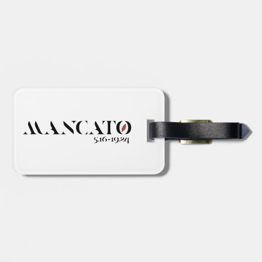 Bagagelabel (Achterkant horizontaal)