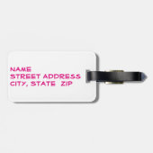 Bagagelabel (Achterkant horizontaal)