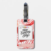 Bagagelabel (Achterkant verticaal)