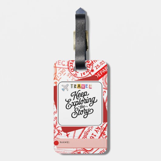 Bagagelabel (Achterkant verticaal)