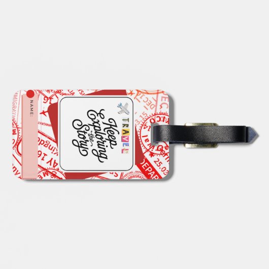 Bagagelabel (Achterkant horizontaal)