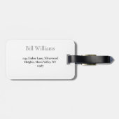 Bagagelabel (Achterkant horizontaal)