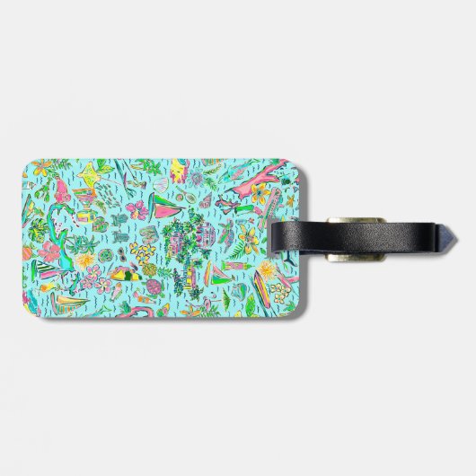 Bagagelabel (Achterkant horizontaal)