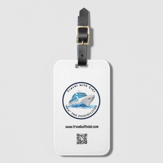 Bagagelabel (Voorkant (verticaal))