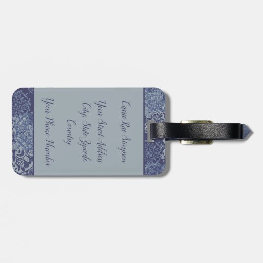 Bagagelabel (Achterkant horizontaal)