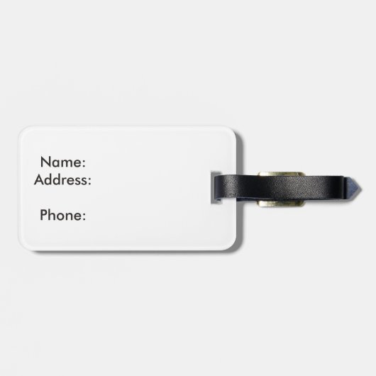 Bagagelabel aangepast hout (Achterkant horizontaal)