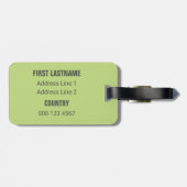 Bagagelabel aangepast tekst Abstract patroon (Achterkant horizontaal)