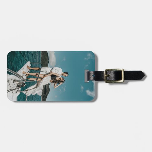 Bagagelabel Aangepaste foto (Voorkant horizontaal)