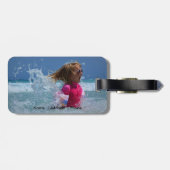 Bagagelabel Aangepaste foto (Achterkant horizontaal)