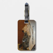 bagagelabel - Aangepaste foto (Achterkant verticaal)