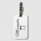 Bagagelabel Aangepaste naam (Voorkant (verticaal))