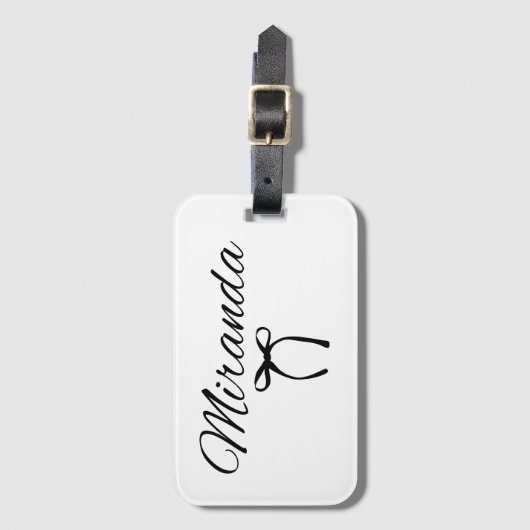 Bagagelabel Aangepaste naam (Voorkant (verticaal))